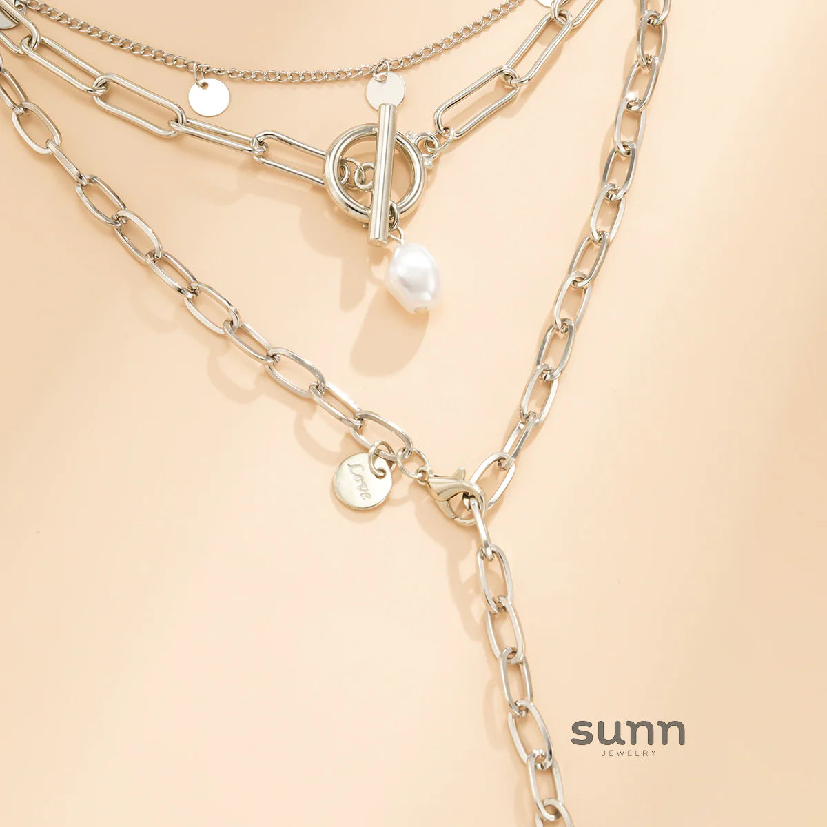 Azara Gold Layered Pendant Necklace