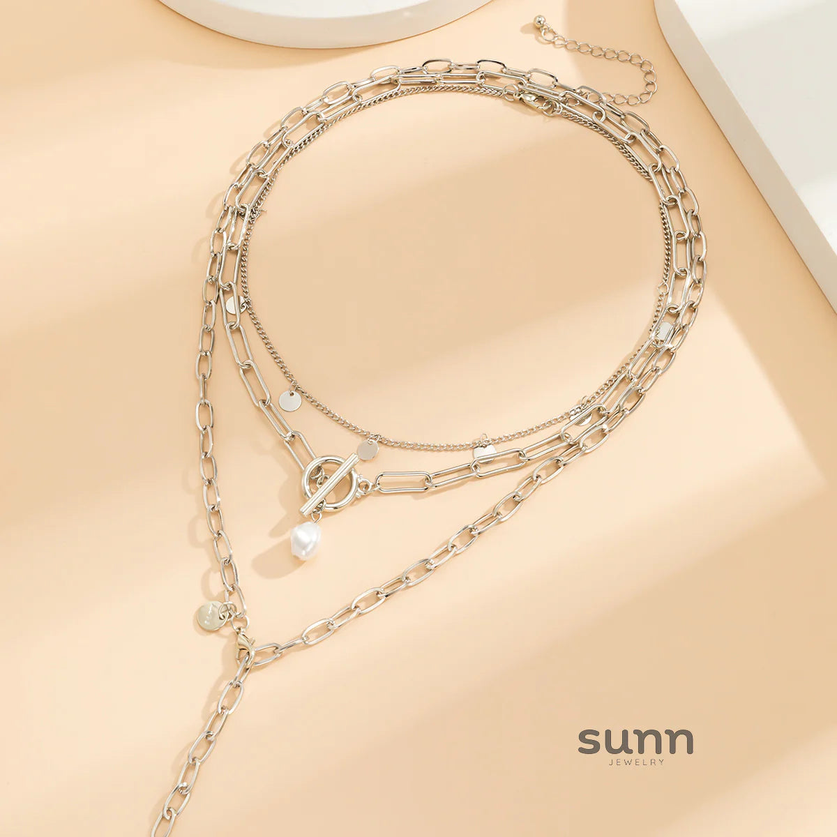 Azara Gold Layered Pendant Necklace