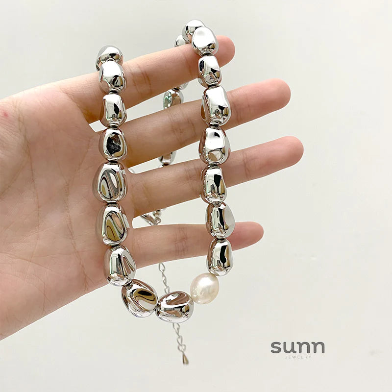 Azaria Irregular Pearl Choker