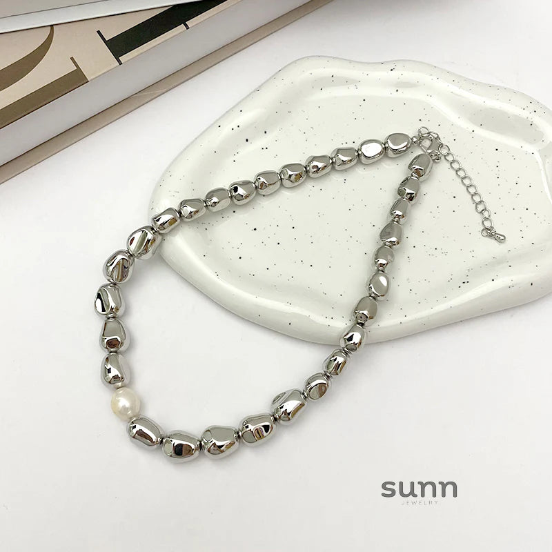 Azaria Irregular Pearl Choker