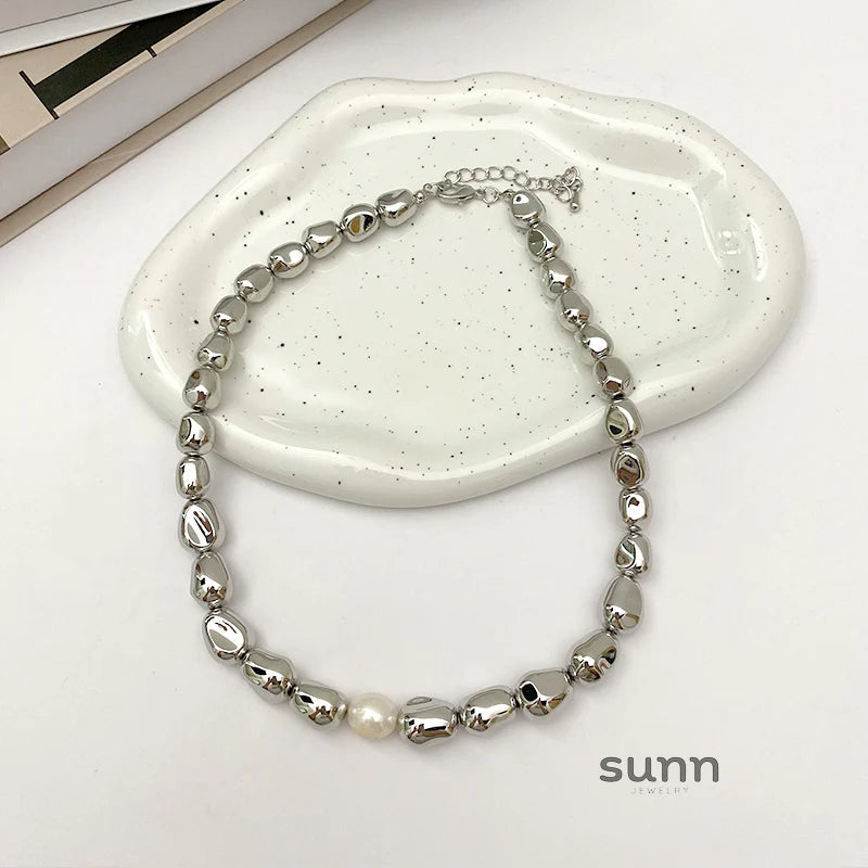 Azaria Irregular Pearl Choker