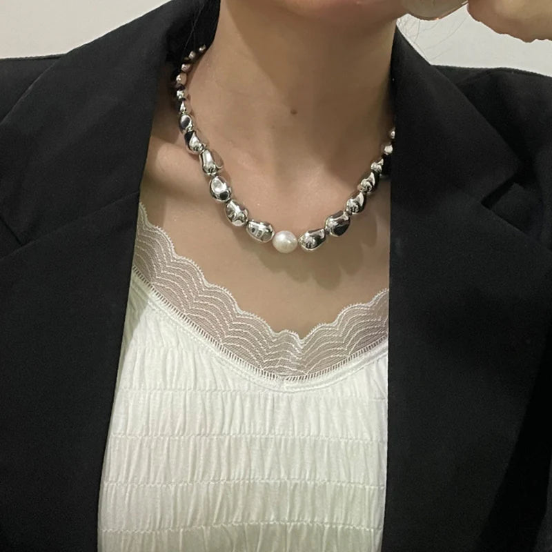 Azaria Irregular Pearl Choker