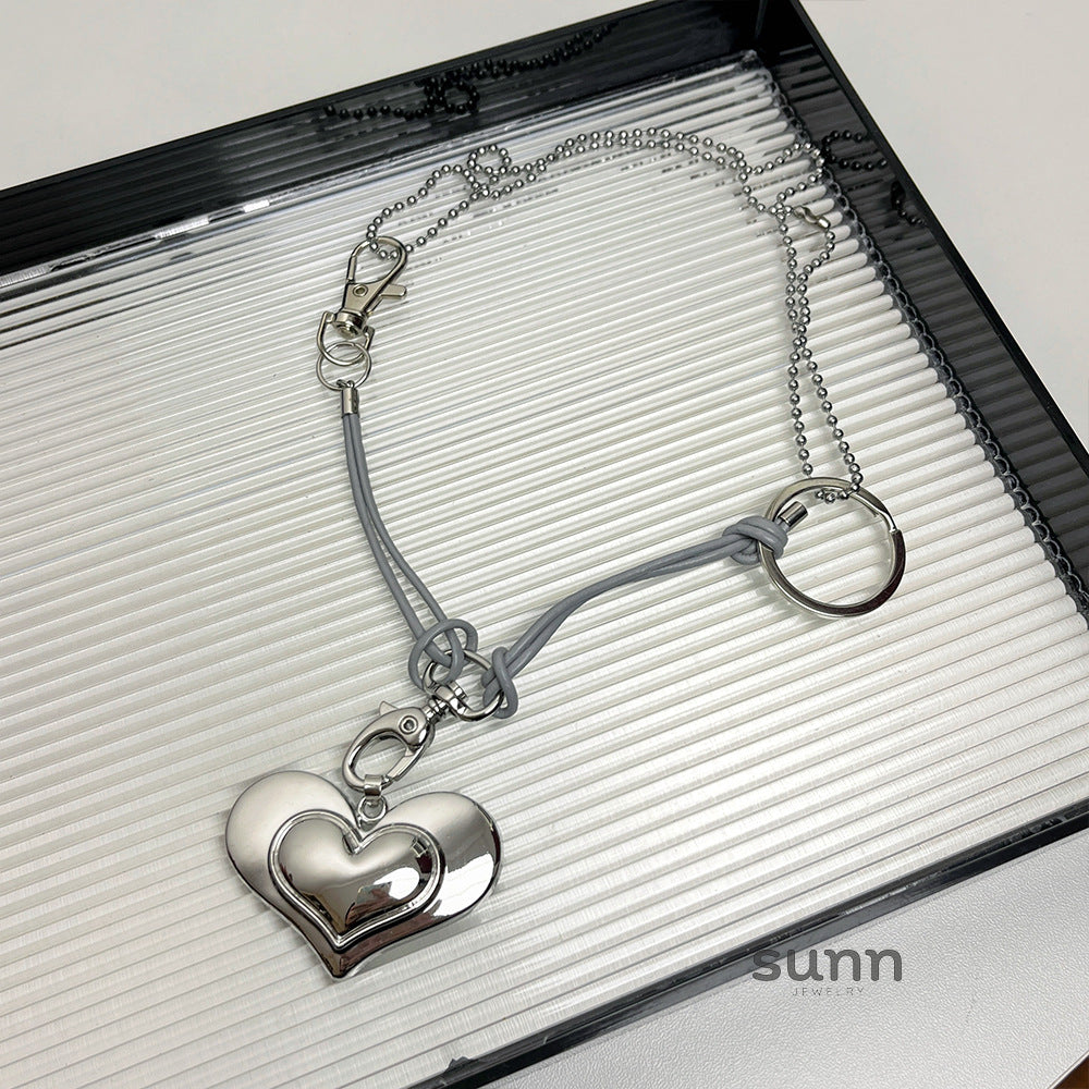 Azelie Leather Heart Choker [AGG8MF1P]