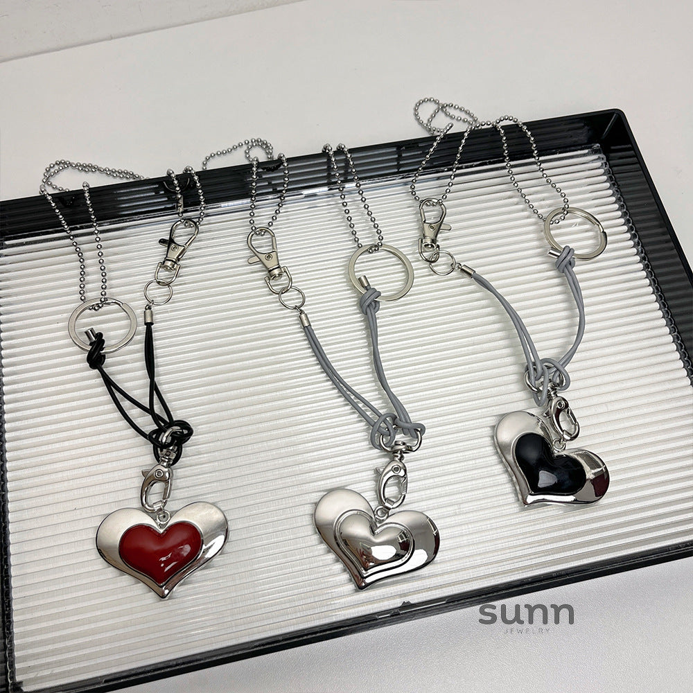 Azelie Leather Heart Choker [9XPBDUN3]