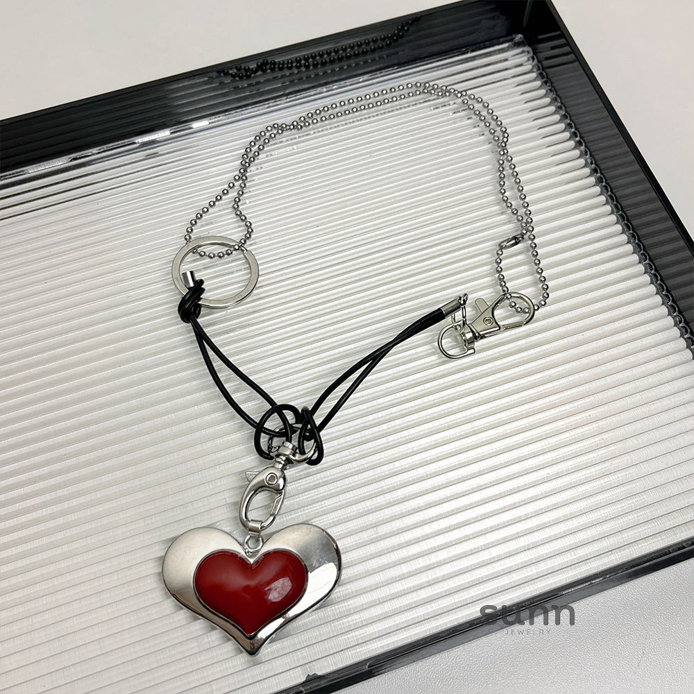 Azelie Leather Heart Choker [8WP7CUD7]