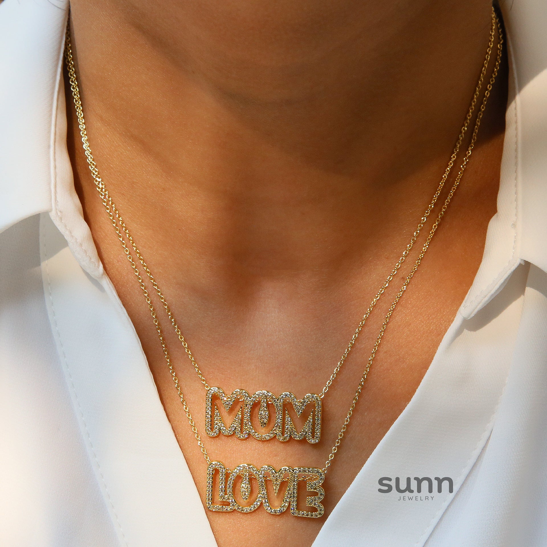 Azlynn Delicate Script Necklace [4JJSSLHF]