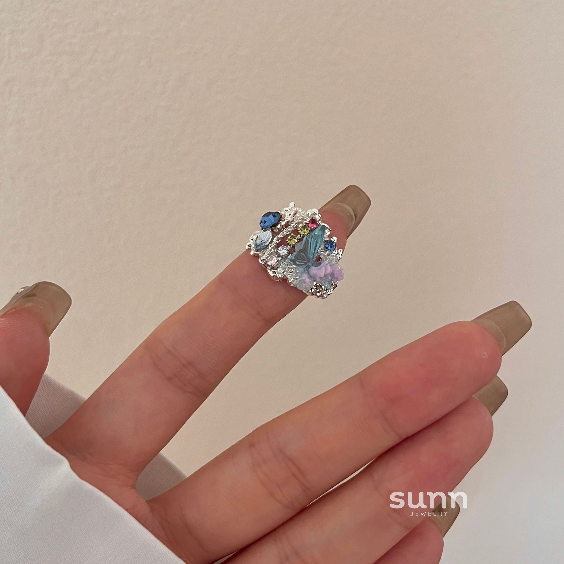 Azlynn Gradient Bloom Ring [Z89I1EI4]
