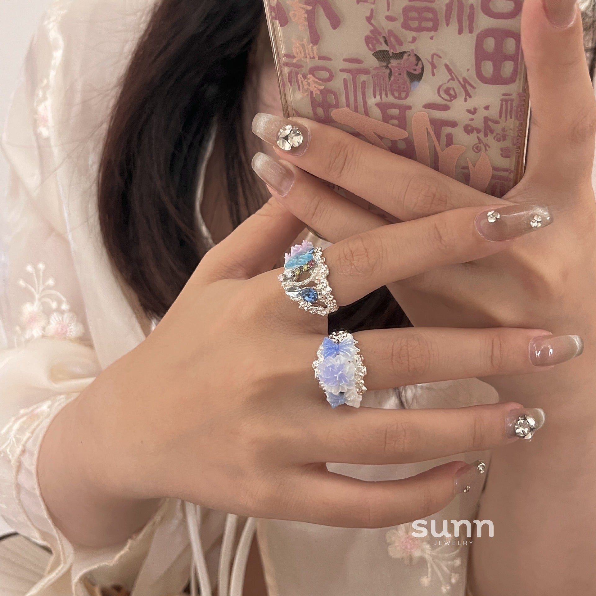 Azlynn Gradient Bloom Ring [6GLCIH3A]
