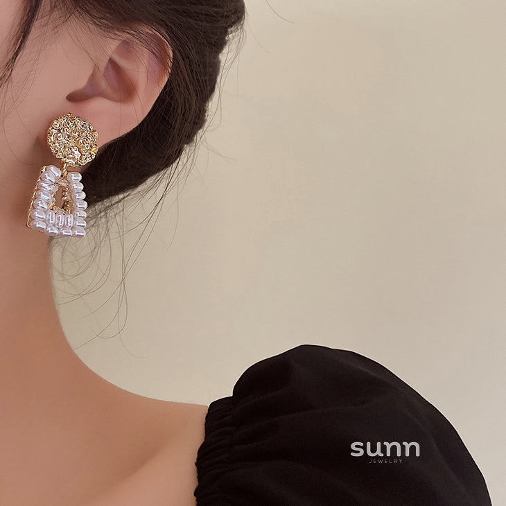 Azucena Ornate Pearl Drop Earrings [R2RFKT2H]