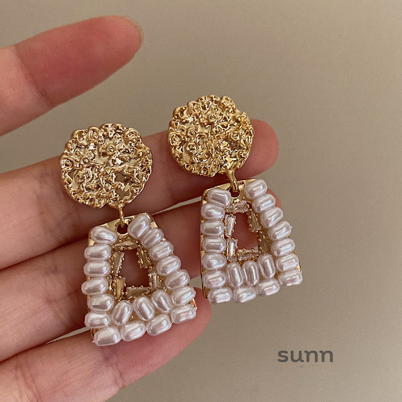 Azucena Ornate Pearl Drop Earrings [84Y5F35Q]