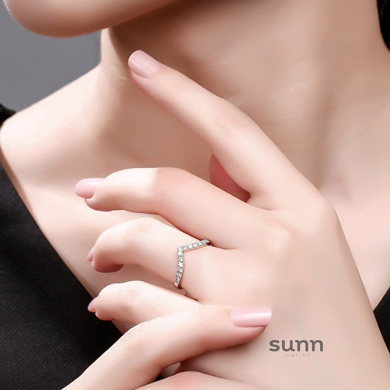 Azul Sparkling Stackable Rings [C5HO7TFG]