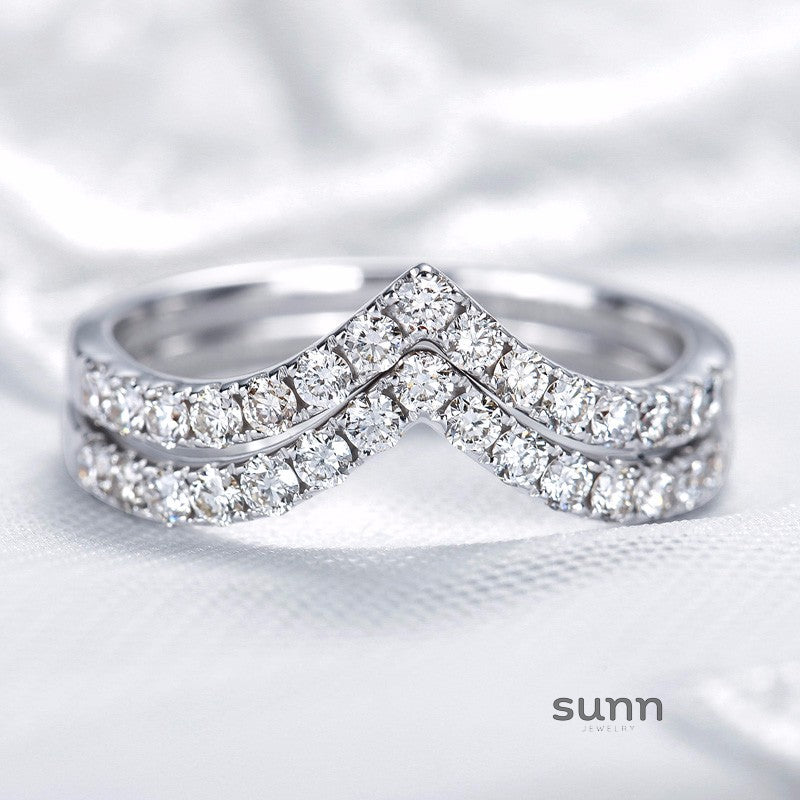 Azul Sparkling Stackable Rings [52KEV5NL]