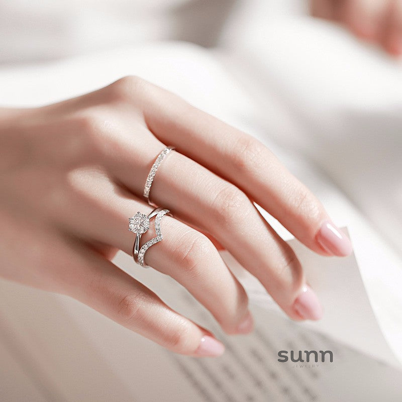 Azul Sparkling Stackable Rings [482P0DHG]