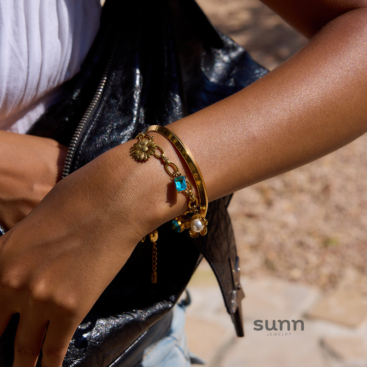 Azura Blossom Bead Bracelet [BZB16W1F]