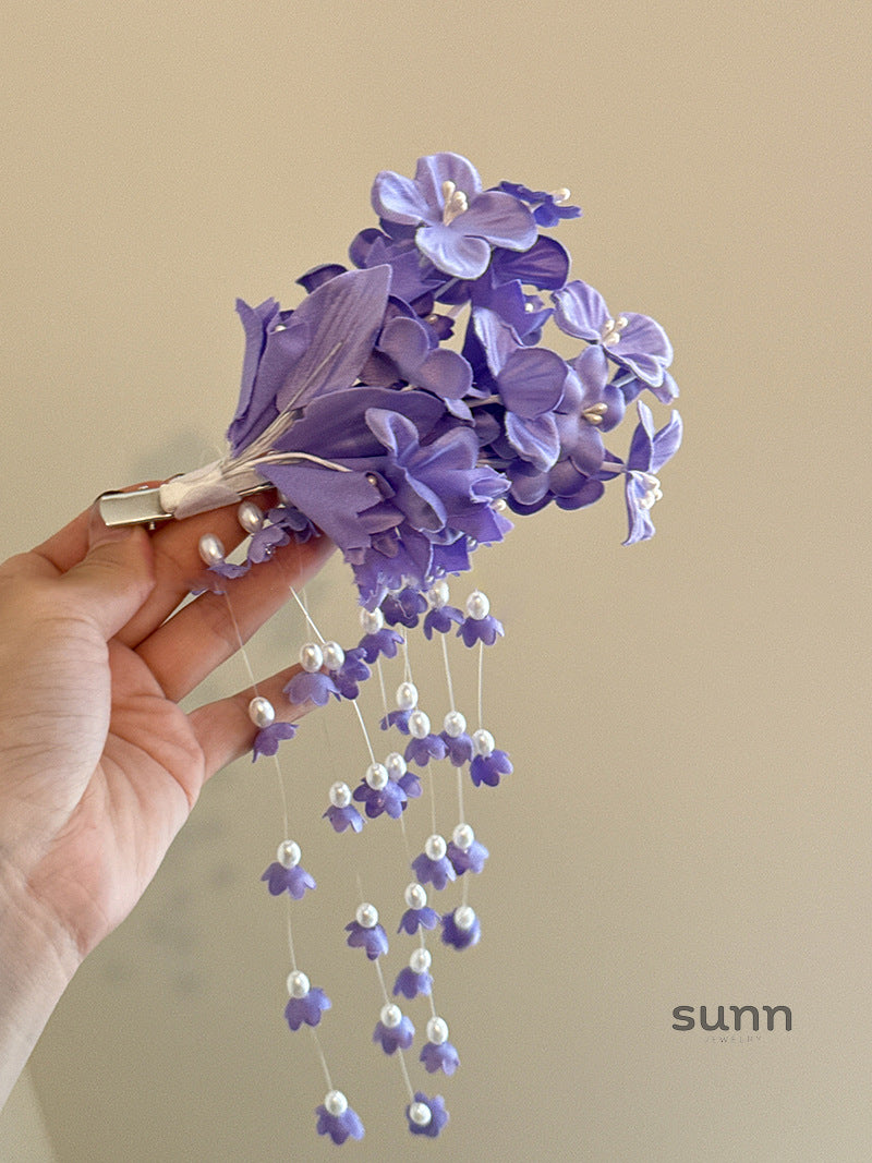 Basma Lily Tassel Hair Clip [ZQ98RKKV]