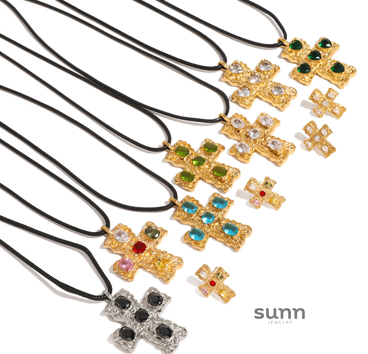 Baylei Zircon Cross Necklace [MRYSDC99]