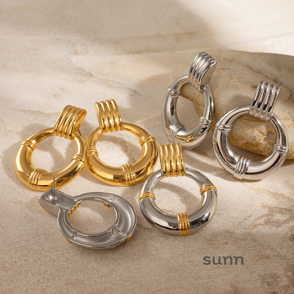 Bayleigh Titanium Hoop Earrings [LDLJGR1T]