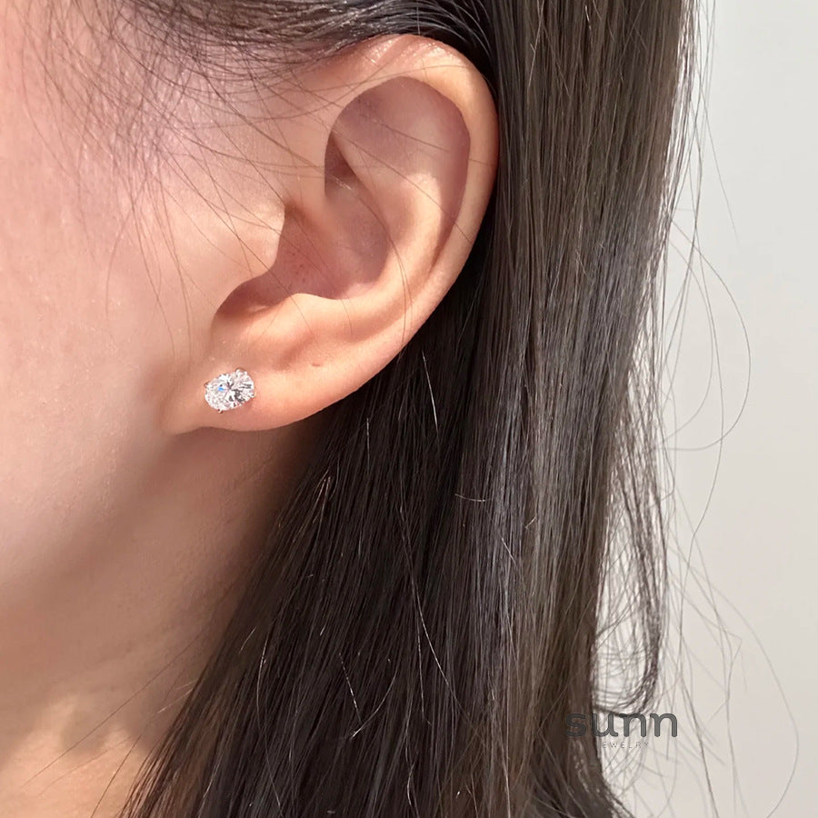 Baylie Two-Wear Solitaire Earrings [ZN1JFDLU]