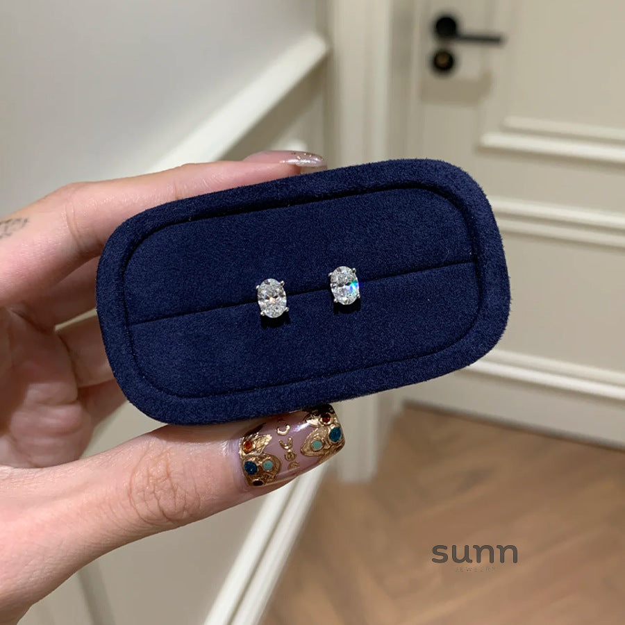 Baylie Two-Wear Solitaire Earrings [P06IE4C4]