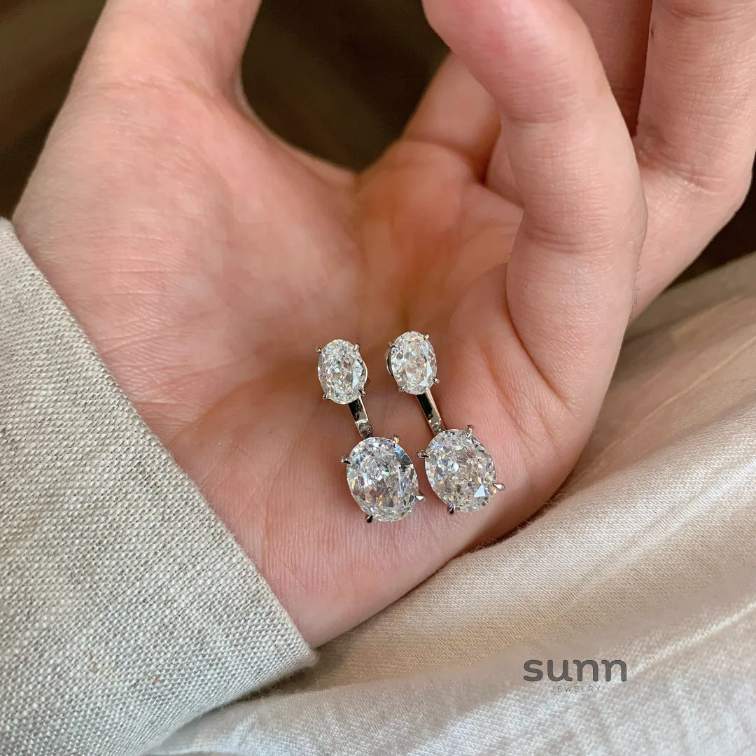 Baylie Two-Wear Solitaire Earrings [6E0CWHVH]