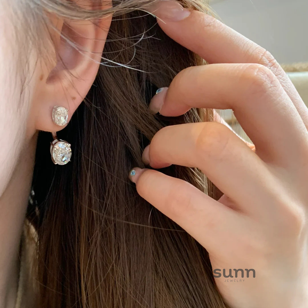 Baylie Two-Wear Solitaire Earrings [28Z93M6E]