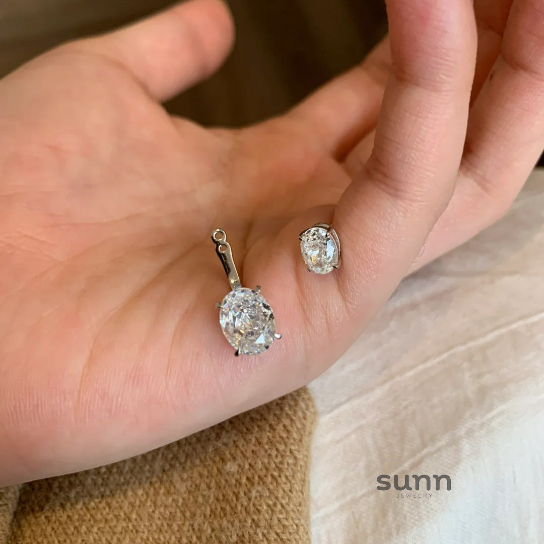 Baylie Two-Wear Solitaire Earrings [07WWQ97S]
