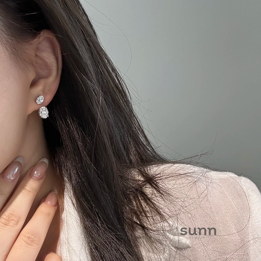 Baylie Two-Wear Solitaire Earrings [RQ9CFRF6]