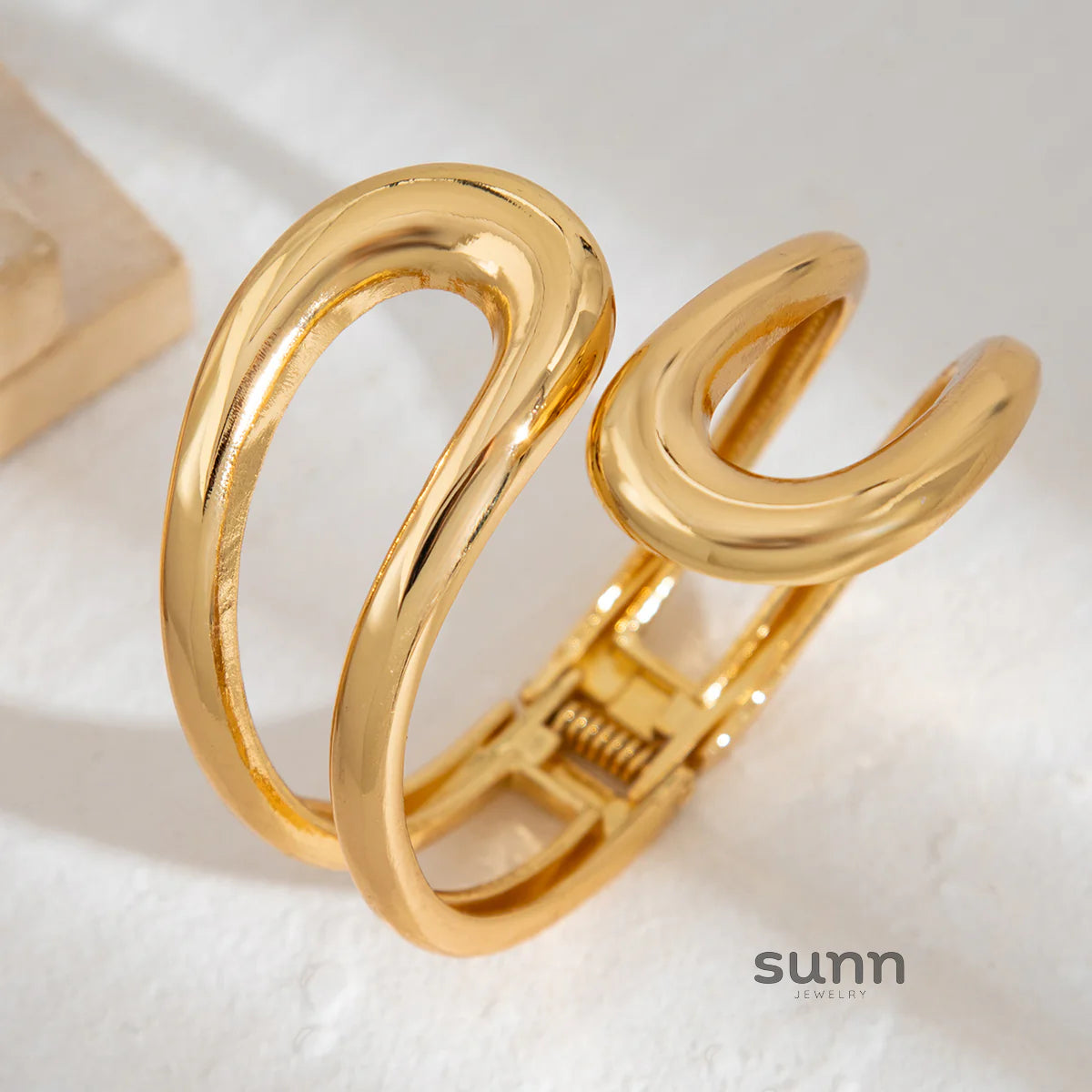 Beatriz Polished Double Cuff