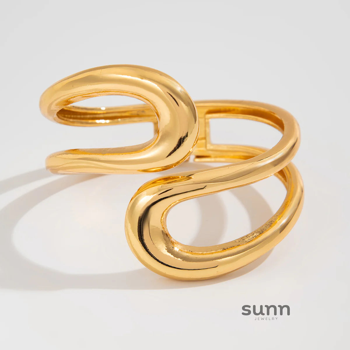 Beatriz Polished Double Cuff