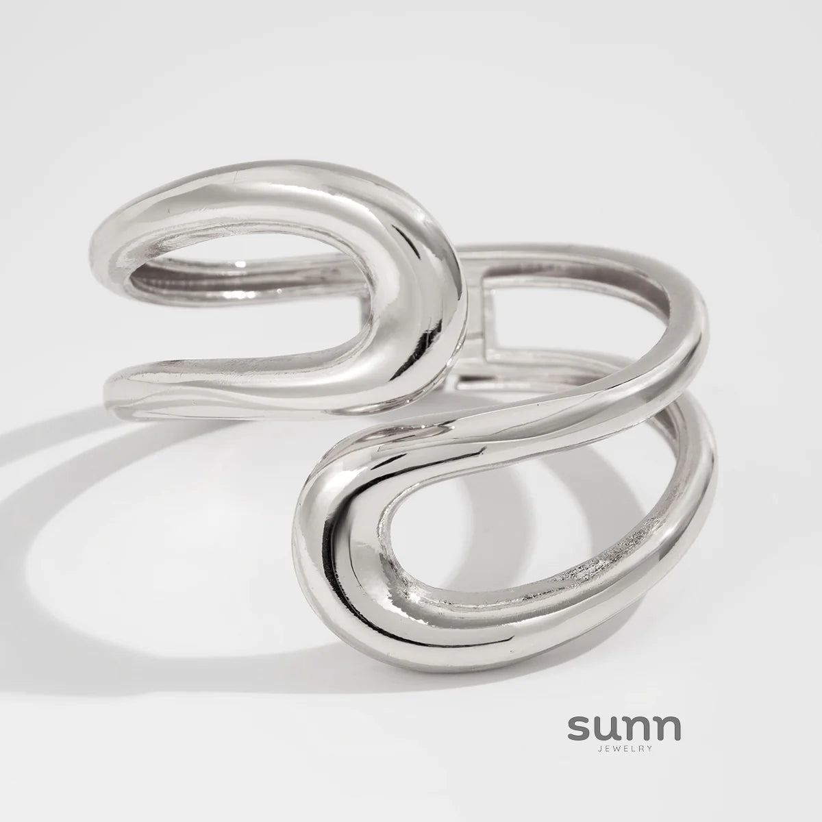 Beatriz Polished Double Cuff