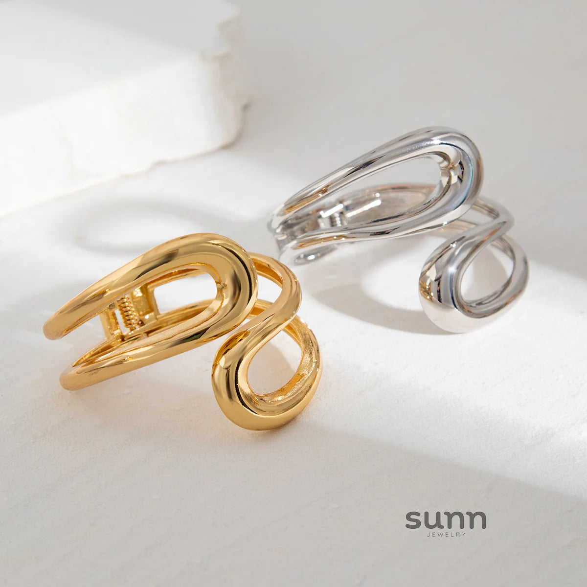 Beatriz Polished Double Cuff