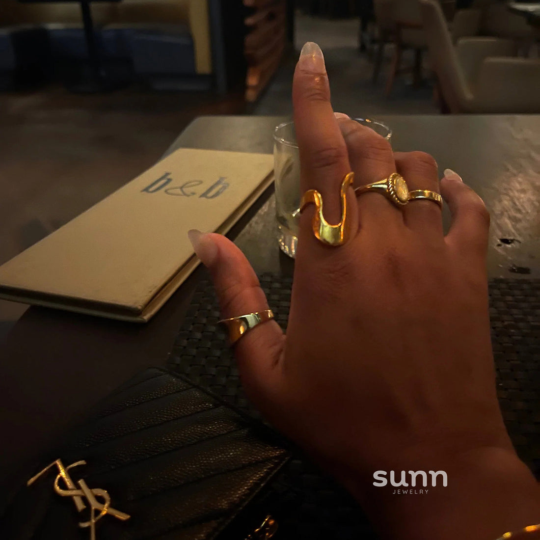 Beau Sleek Geometric Ring [FWVMUPL5]