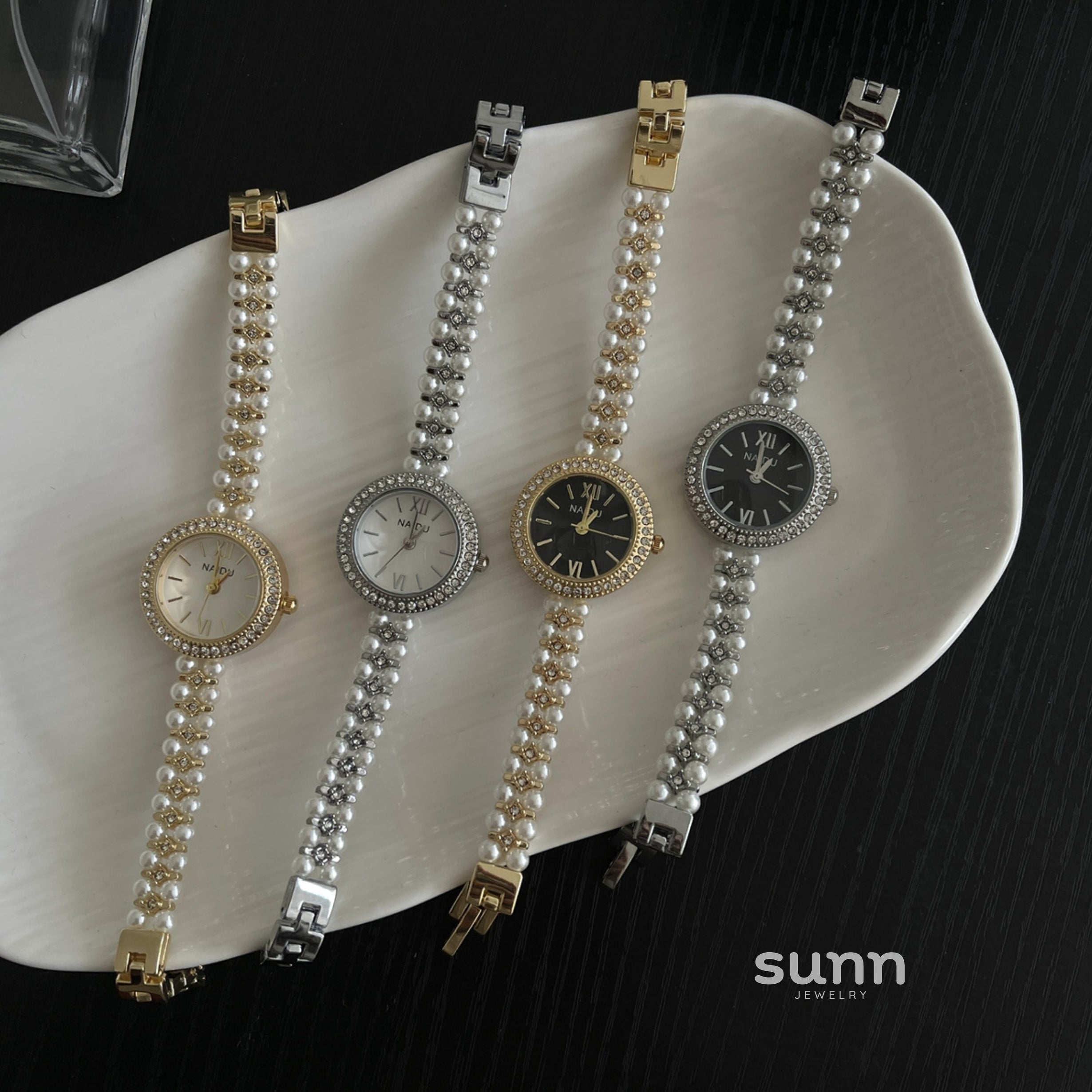 Beckett Starry Pearl Watch [HE84PYBK]