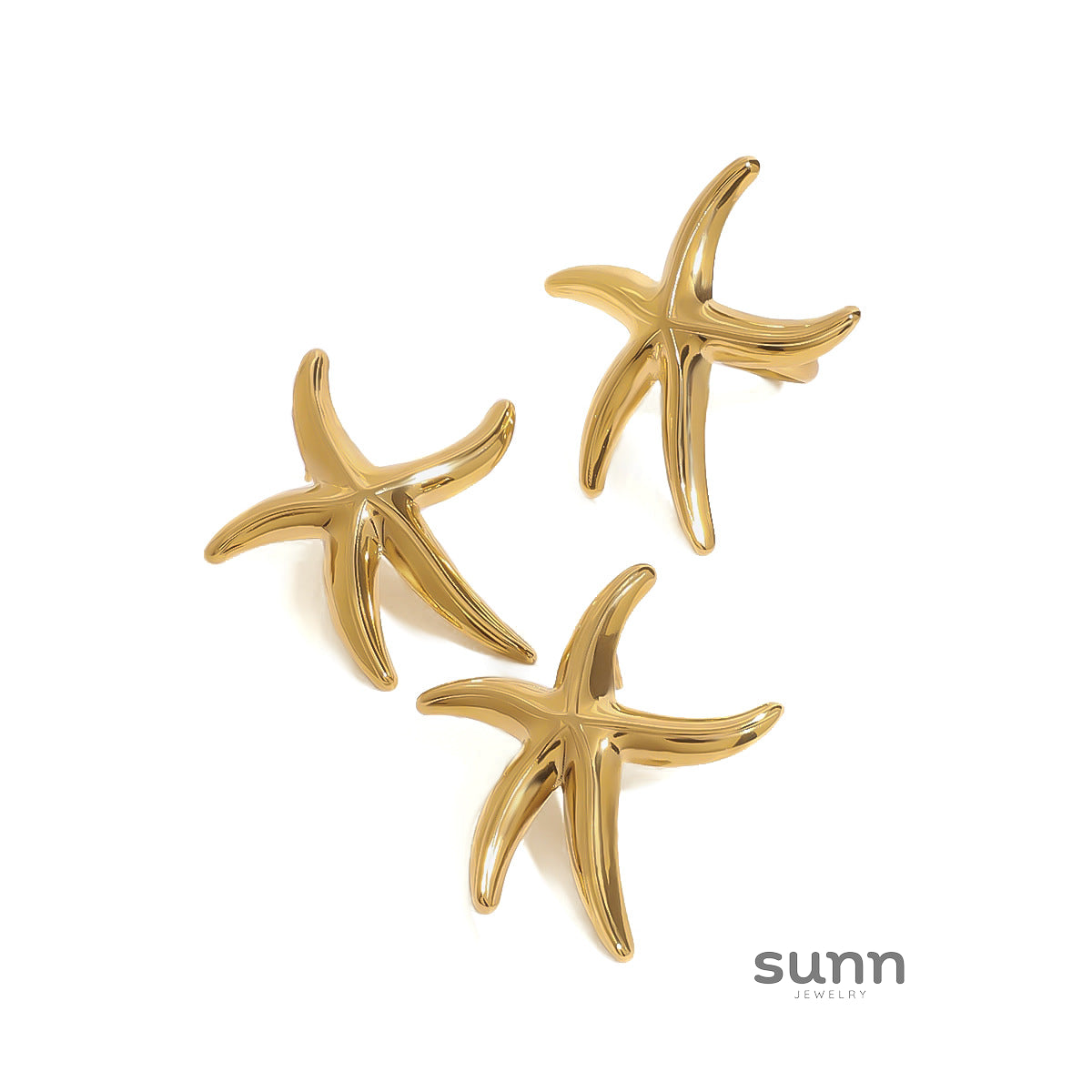 Bella Starfish Drop Earrings [2A5M15YP]