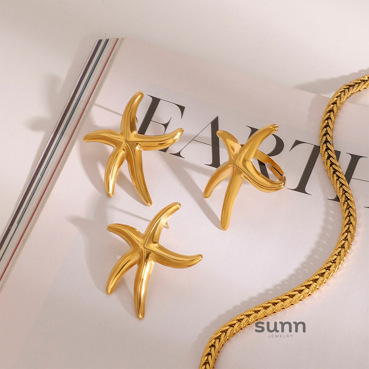 Bella Starfish Drop Earrings [7HGQ7CYS]