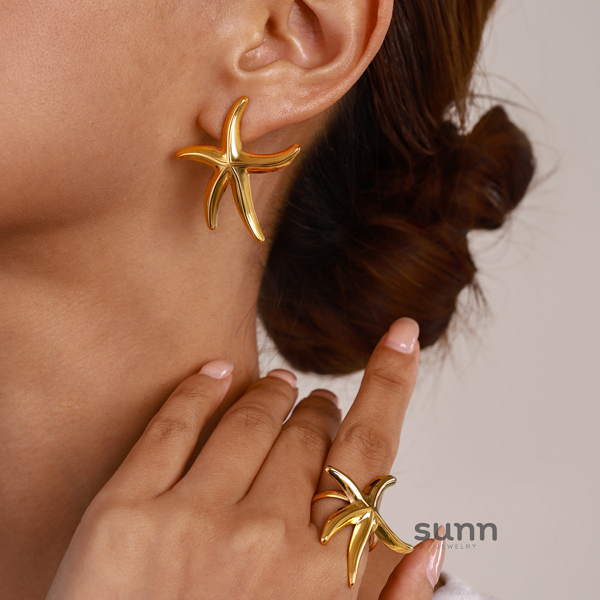 Bella Starfish Drop Earrings [PHZ3NWLY]