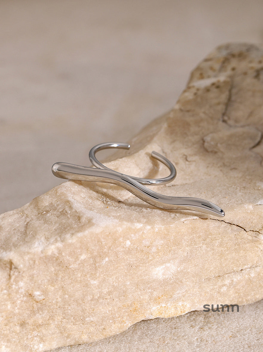 Bellah Ripple Open Ring [Y800WRK3]