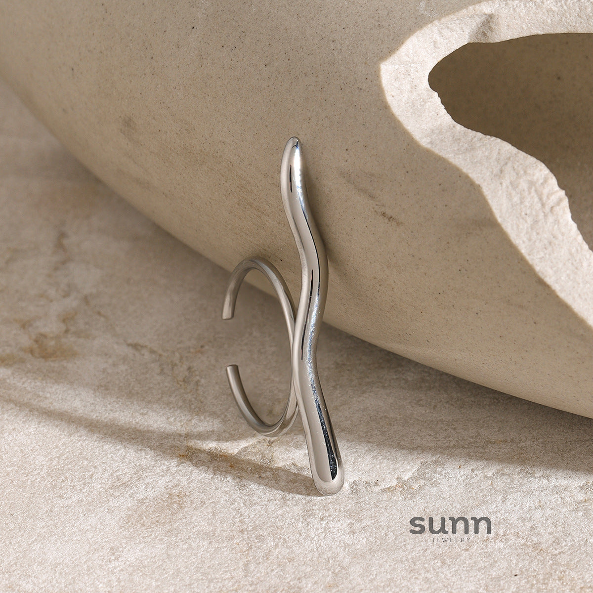 Bellah Ripple Open Ring [G4OWGMMA]