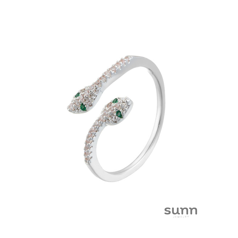 Bellamie Dual Serpent Ring [6FZUX81I]