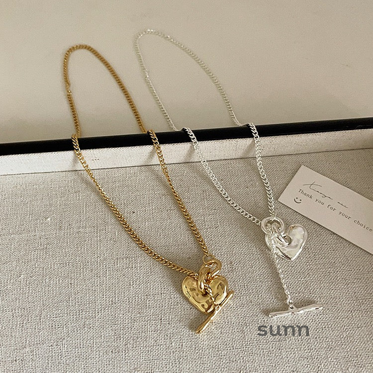 Bellatrix Heart Toggle Necklace