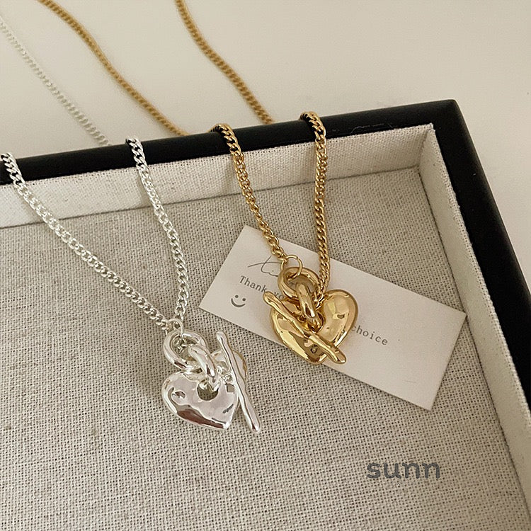 Bellatrix Heart Toggle Necklace