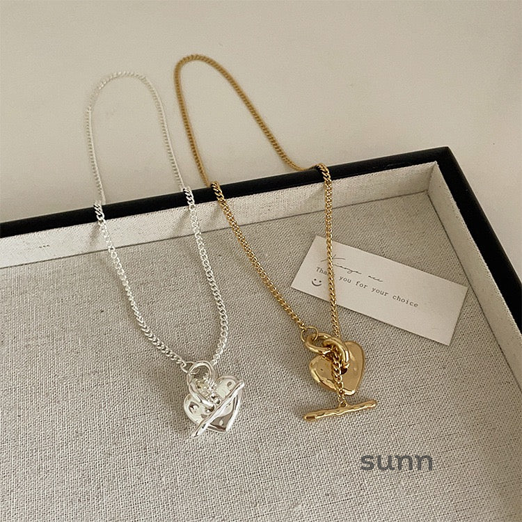 Bellatrix Heart Toggle Necklace