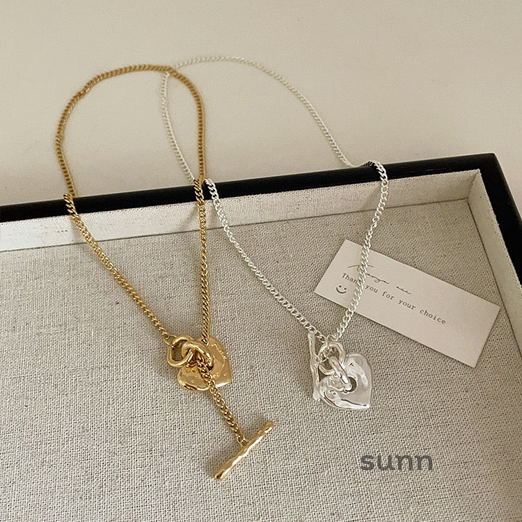 Bellatrix Heart Toggle Necklace