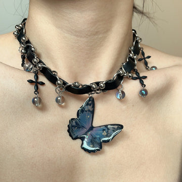 Bennett Gradient Butterfly Choker
