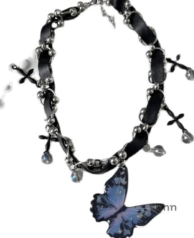 Bennett Gradient Butterfly Choker