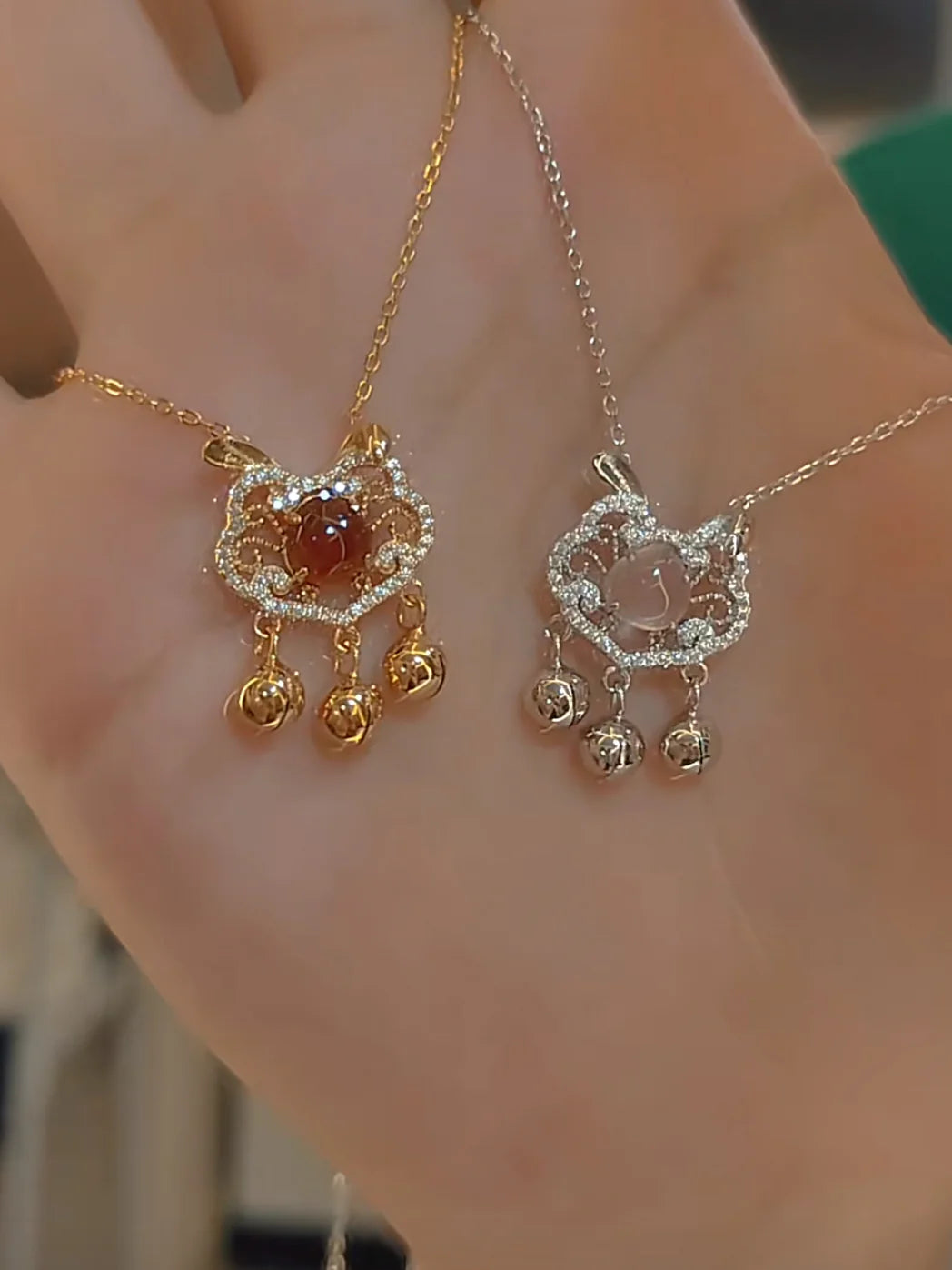 Bentlee Golden Rabbit Lock Necklace