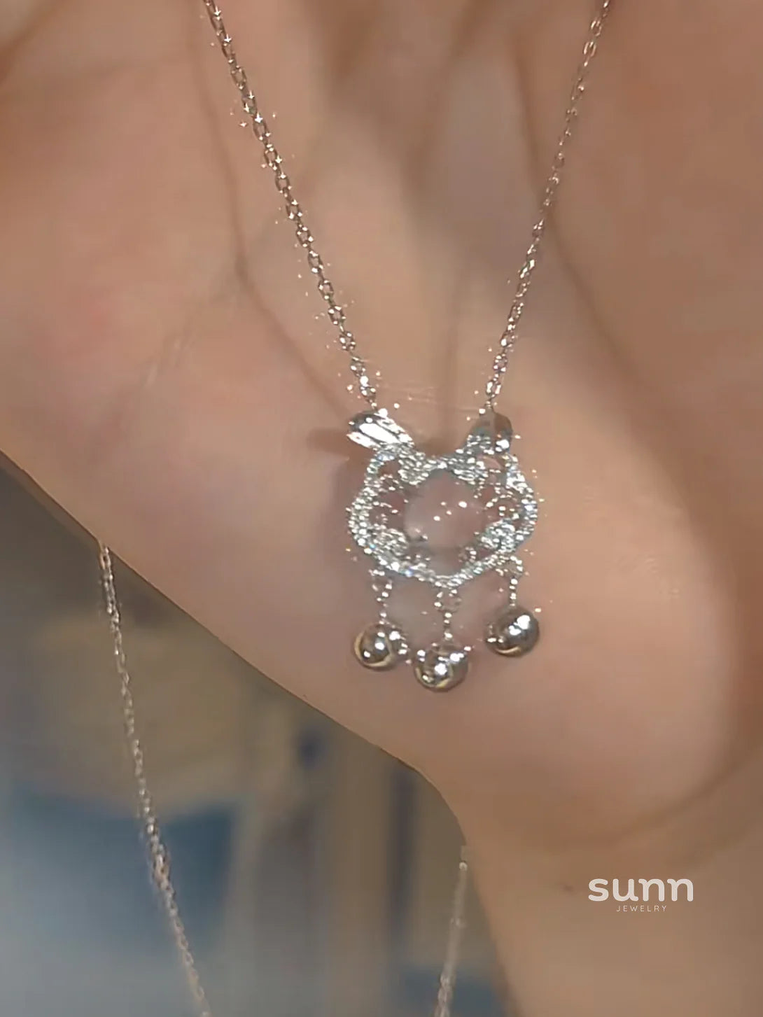 Bentlee Golden Rabbit Lock Necklace
