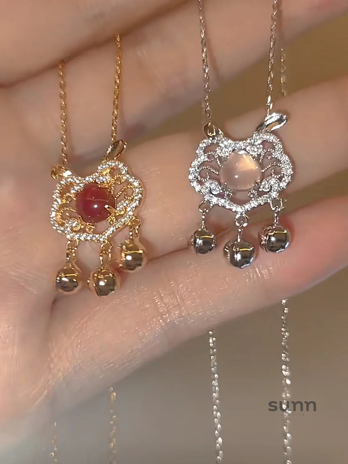 Bentlee Golden Rabbit Lock Necklace