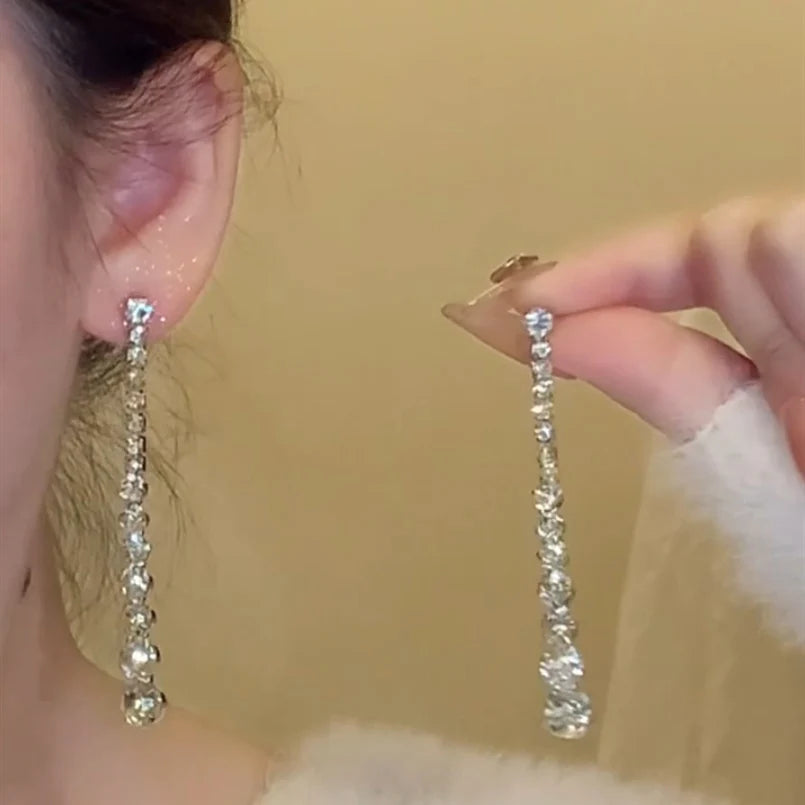 Berenice Sparkling Tassel Earrings