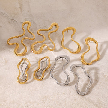 Berkeley Geometric Sculptural Hoops [QF18AINX]